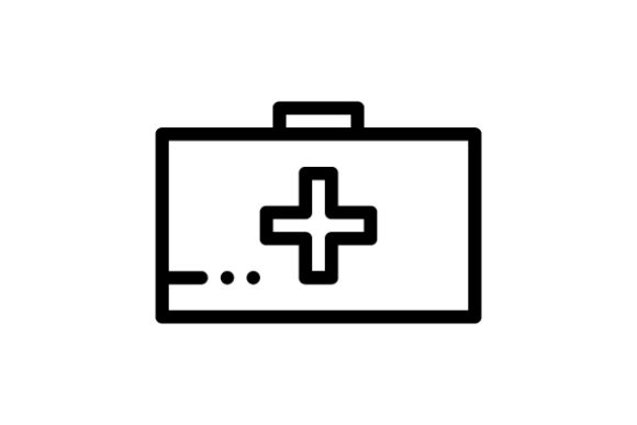 Medical Box Line Icon: Graphics and Icons