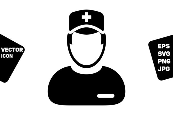 Medical Consultant Icon Vector Person: Graphics and Icons