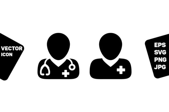 Medical Consultation Icon Vector Male Graphics