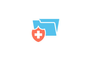Medical File Flat Icon Vector: Graphics & Icons