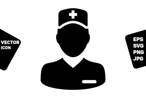 Medical Icon Vector Male Person Avatar Graphics and Icons