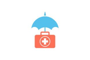 Medical Insurance Flat Icon Vector: Graphics & Icons