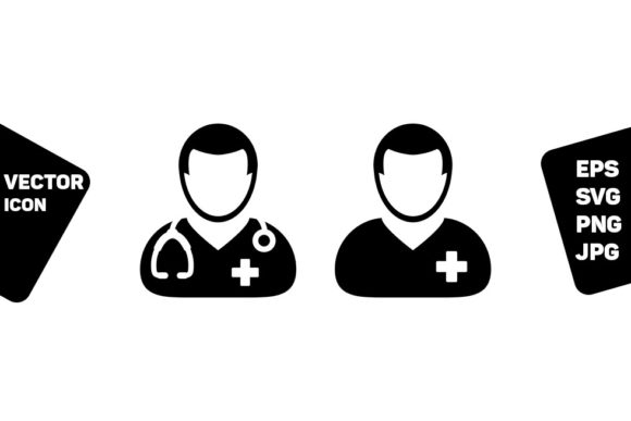 Nurse Icon Vector: Graphics & Icons