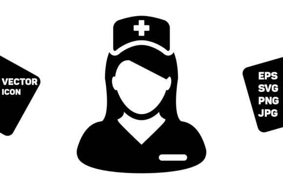 Nurse Icon Vector: Graphics & Icons for Branding