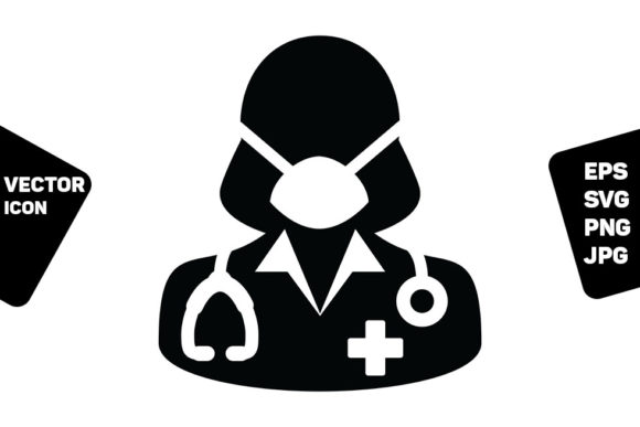 Nurse Icon Vector: Graphics & Icons for Health Blogs