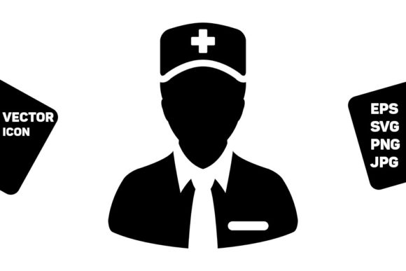 Nurse Icon Vector: Graphics & Icons Review