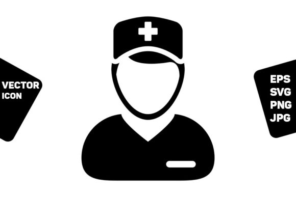 Nurse Icon Vector: Graphics & Icons Review