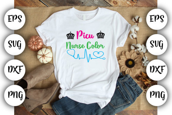 Picu Nurse Color: Graphics for T-Shirt Designs