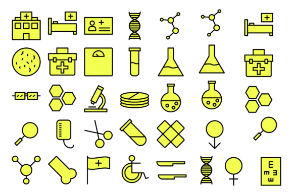 Research Medical Health: Graphics and Icons Review
