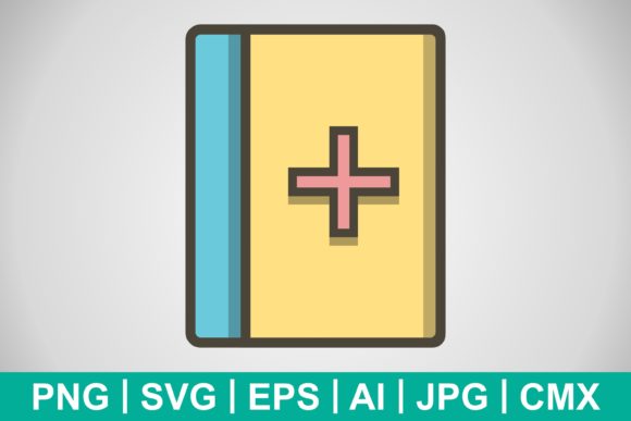 Vector Medical Book Icon: Graphics and Icons Review